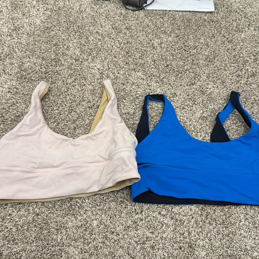 2 lululemon size 10 align bras reversible
